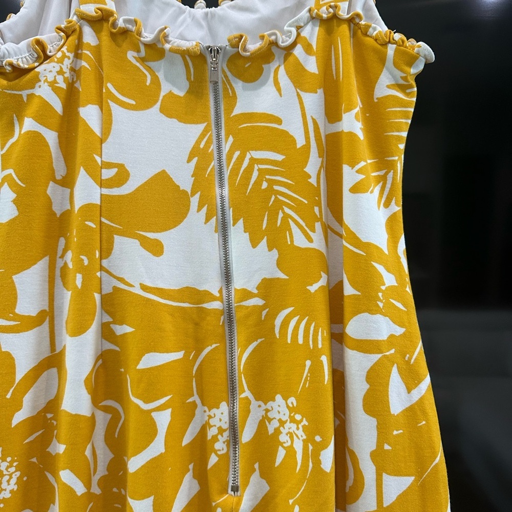 Trina Turk White and Yellow Dress - Picture 5 of 9